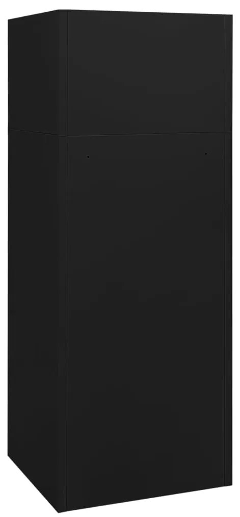 vidaXL Ντουλάπα για Σέλα Μαύρη 53 x 53 x 140 εκ. Ατσάλινη