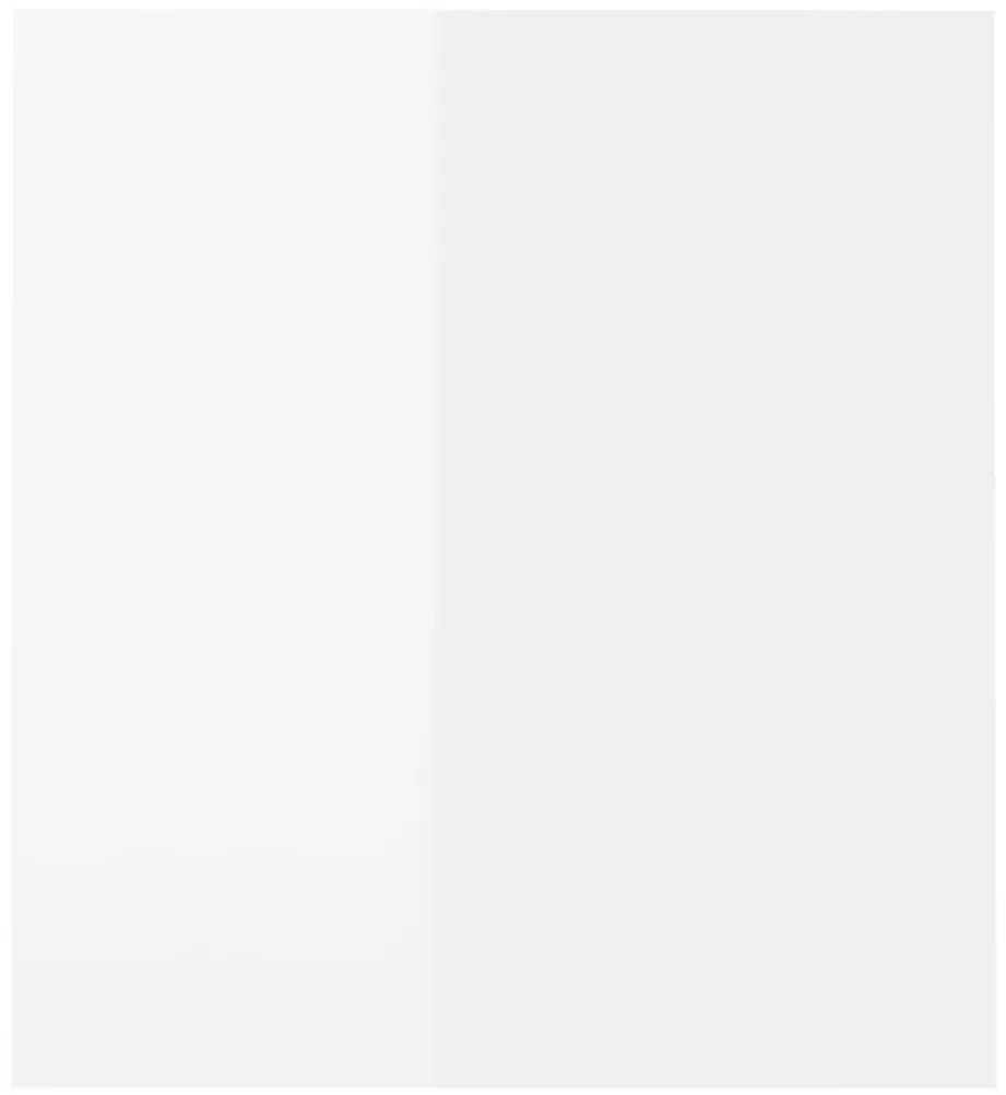 vidaXL Έπιπλο Τηλεόρασης με LED Γυαλιστερό Λευκό 120 x 35 x 40 εκ.