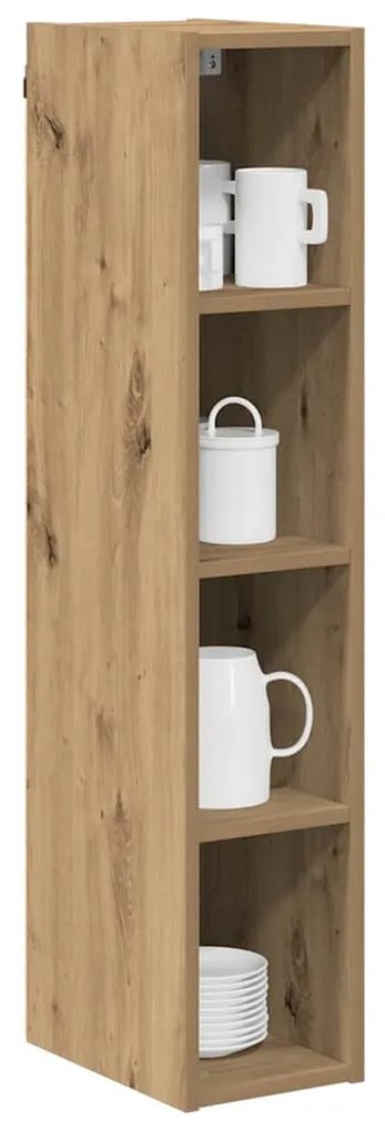 vidaXL Κρεμαστό ντουλάπι με αποθήκευση Artisan Oak 20 x 29,5 x 100 εκ.