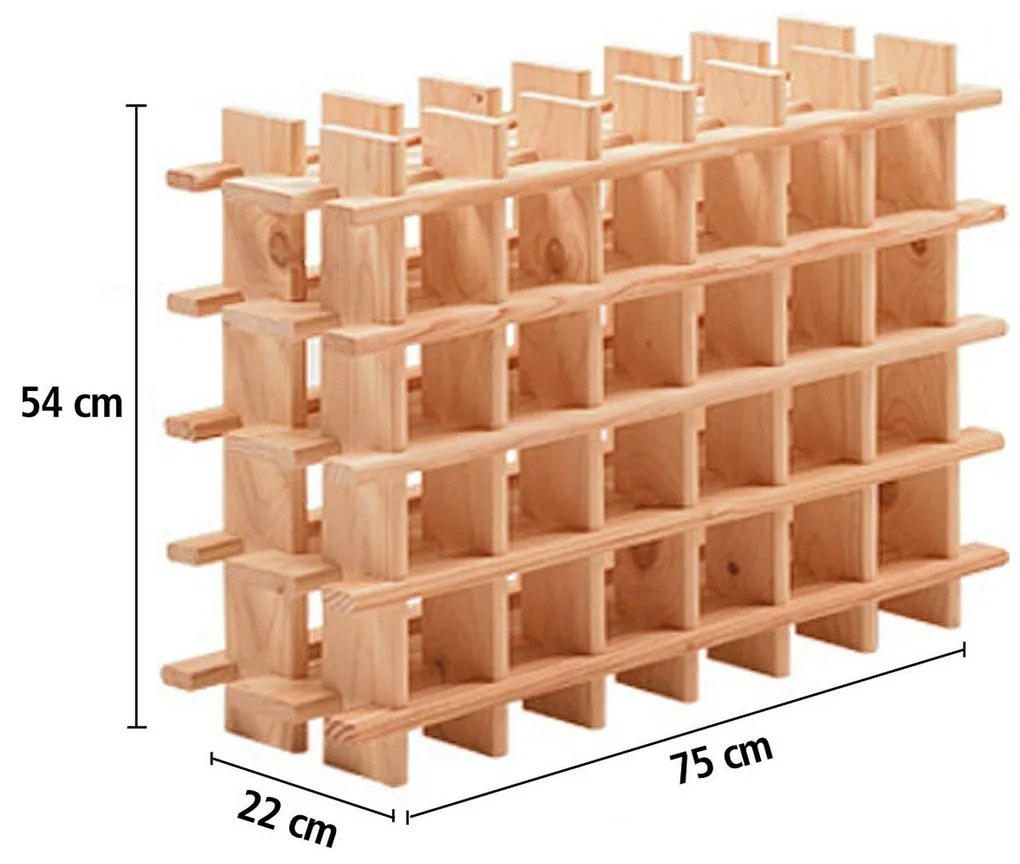Μπουκαλοθήκη Astigarraga Καφέ Τζίντζερ (75 x 22 x 54 cm)