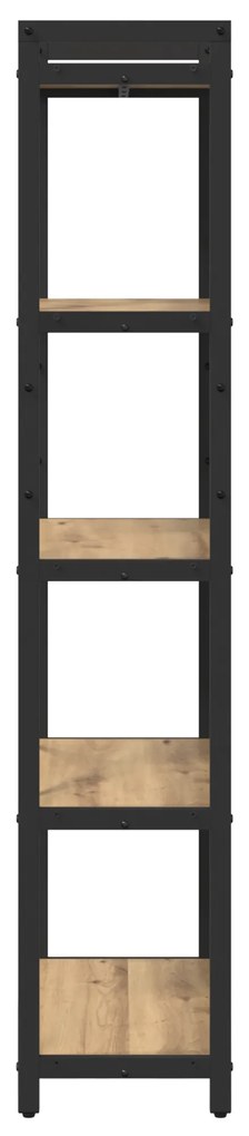vidaXL Βιβλιοθήκη artisan δρυς 60 x 30 x 153 εκ Επεξεργασμένο ξύλο