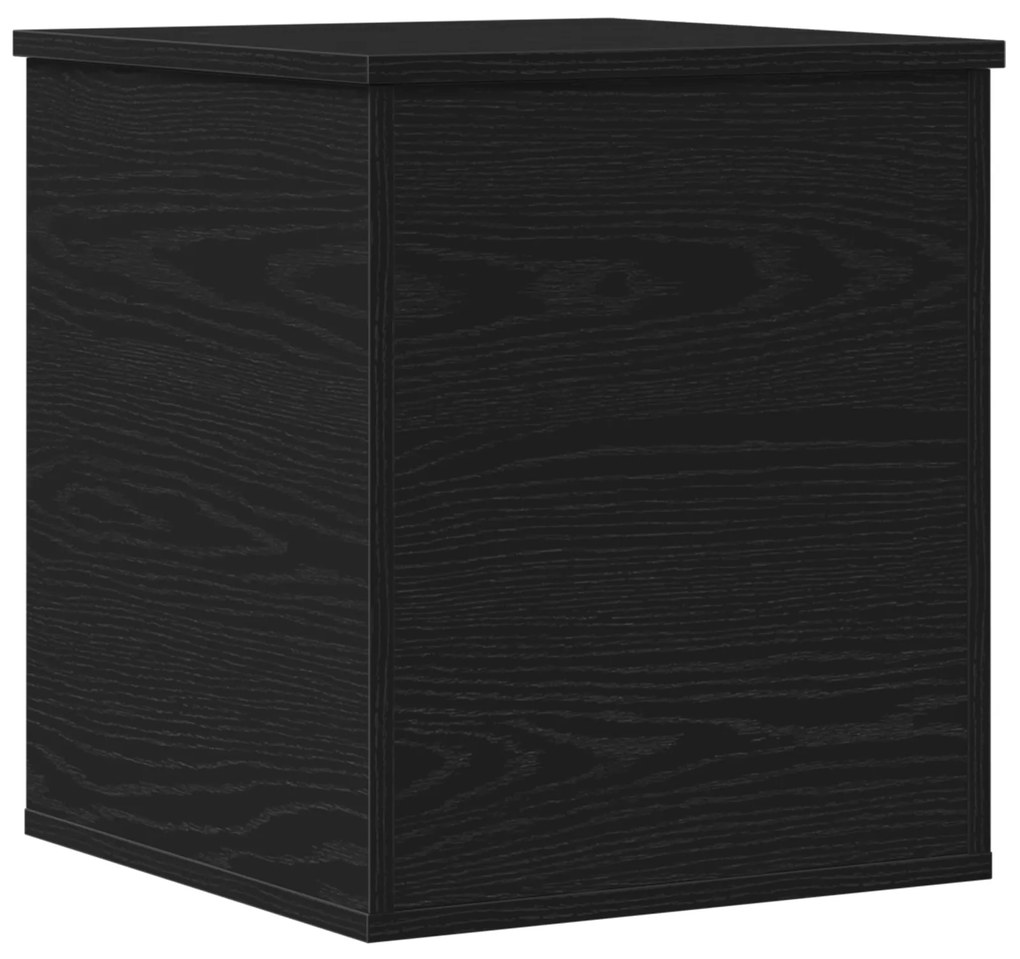 vidaXL Κουτί Αποθήκευσης Μαύρη Δρυς 40x42x46 εκ. Φτιαγμένο από Ξύλο