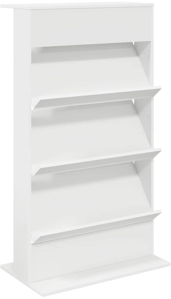 vidaXL Ράφι Περιοδικών Λευκό 70 x 41 x 126 εκ. Επεξεργασμένο ξύλο