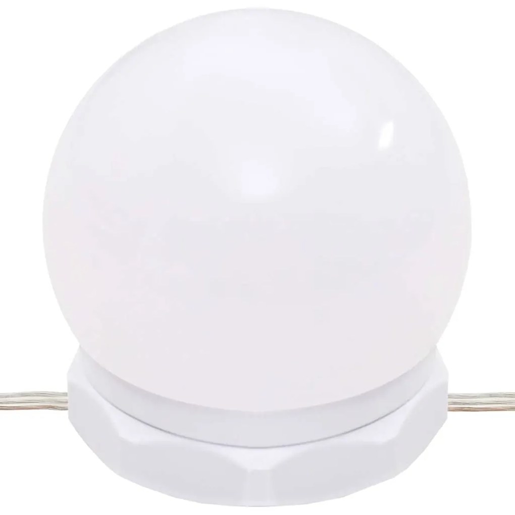 vidaXL Έπιπλο Καθρέπτη με LED Καπνιστή Δρυς 90x31,5x62 εκ.