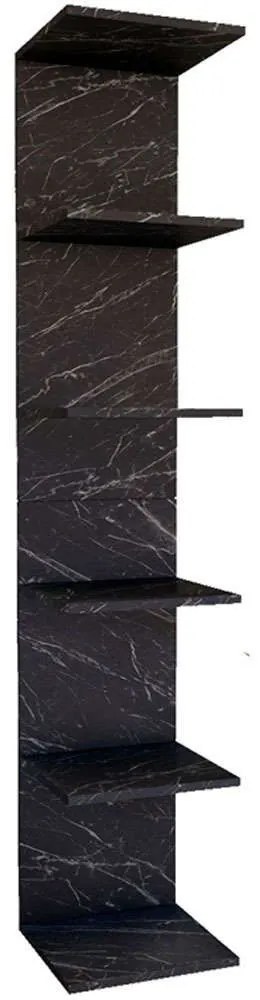 Βιβλιοθήκη - Ραφιέρα Ogden Marble 0212549 34,5x30x180cm Black