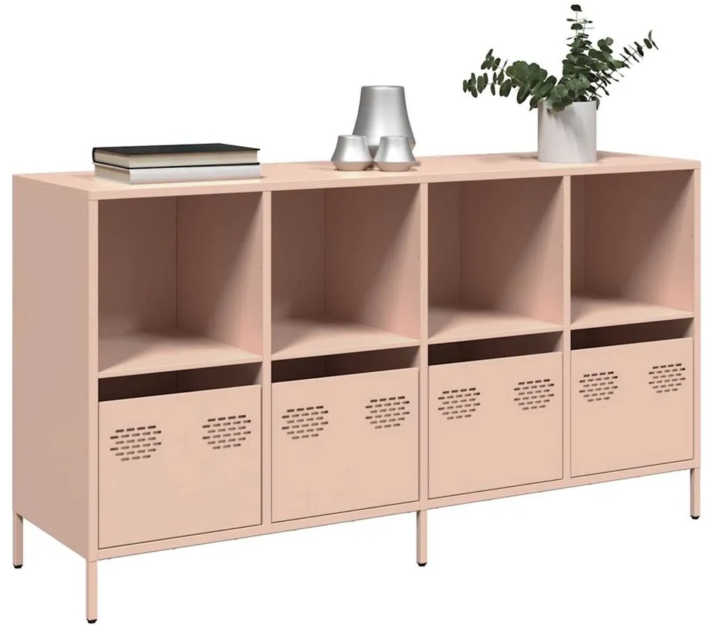 Ντουλάπι Ροζ 135x39x73,5 εκ. από Χάλυβα Ψυχρής Έλασης