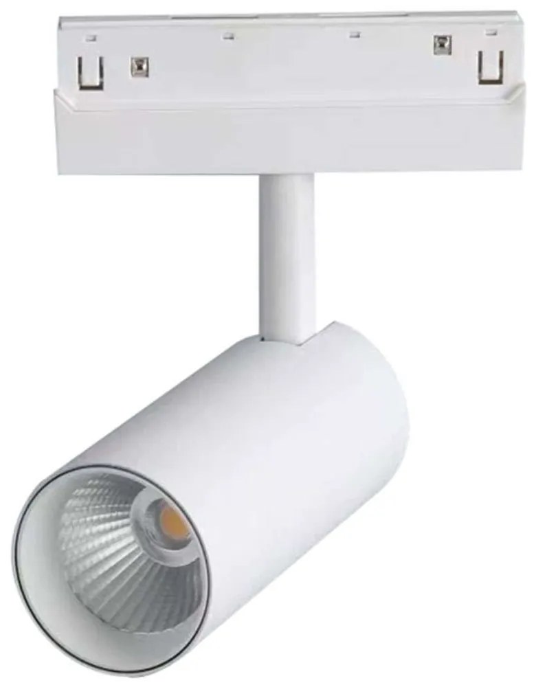 Σποτ Μαγνητικής Ράγας HUBE730W Φ5x9cm Led 550lm 7W 3000K White Aca