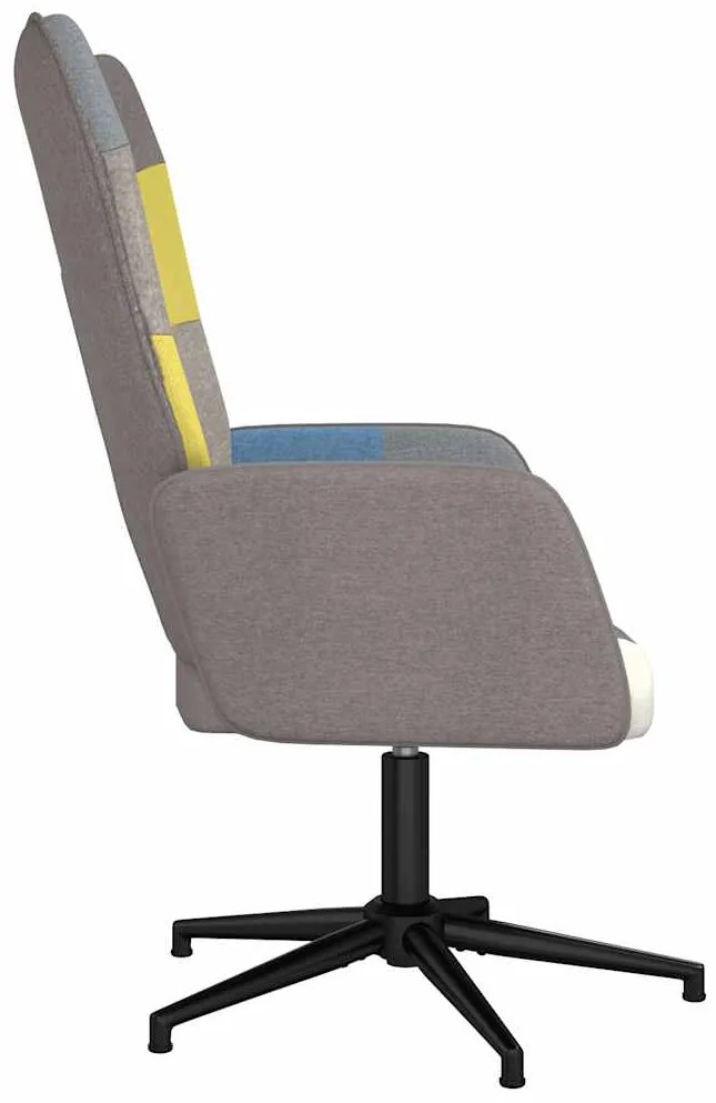 vidaXL Πολυθρόνα Relax Σχέδιο Patchwork Υφασμάτινη