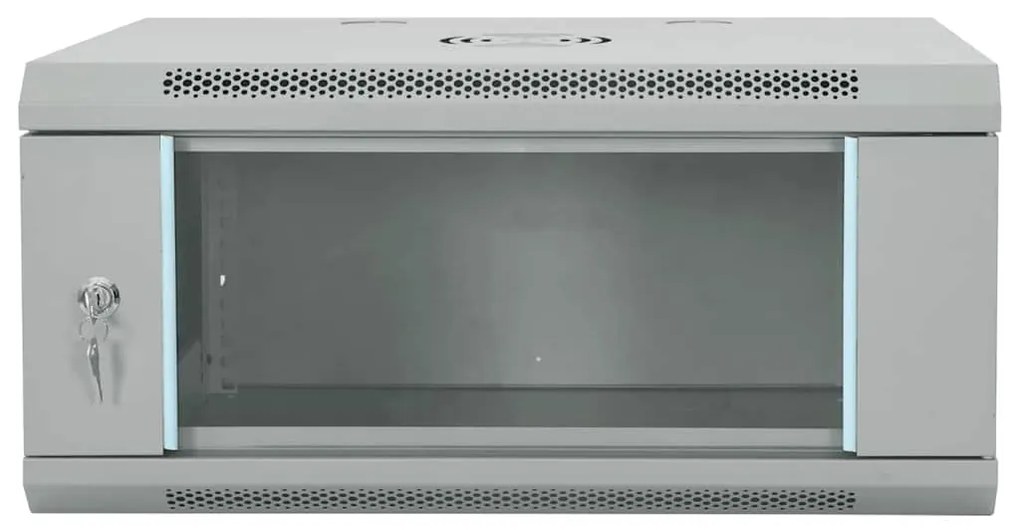 vidaXL Ντουλάπα δικτύου με αποθήκευση Γκρι 60 x 35 x 28 εκ Ατσάλι