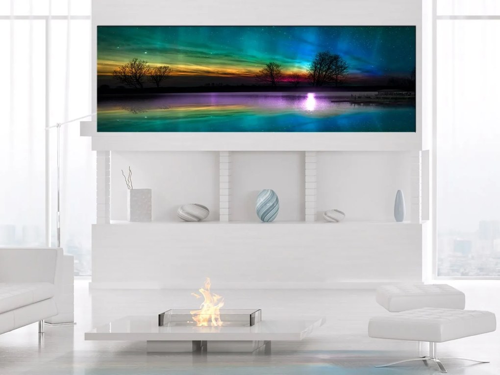 Πίνακας - Rainbow Aurora (1 Part) Narrow 120x40