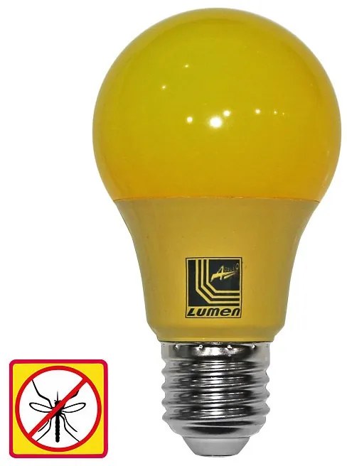 Adeleq Led Λάμπα Αχλάδι Ε27 10W 230V Κίτρινο Εντομοαπωθητικό 13-272103