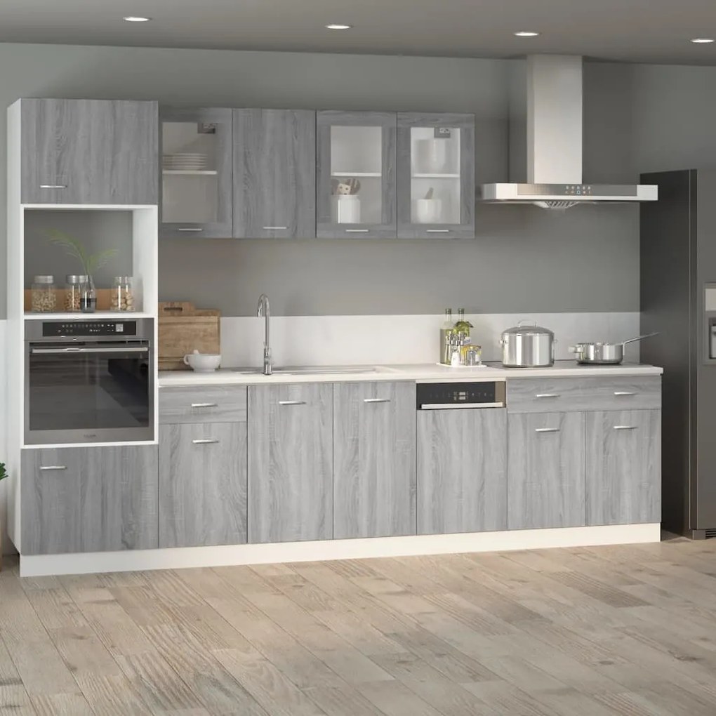 Έπιπλο Με Συρτάρι Lyon Γκρι Sonoma 80x46x81,5 εκ. Επεξεργ. Ξύλο 815580