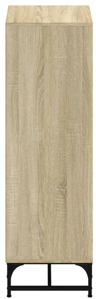 vidaXL Ντουλάπι Sonoma Δρυς 35 x 37 x 120 εκ. με Γυάλινες Πόρτες