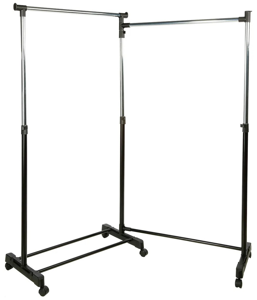 Κρεμάστρα Δαπέδου 107/168εκ Διπλή Τροχήλατη F-V Garment Rack 119420