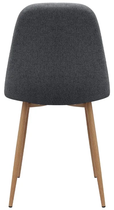 Καρέκλα τραπεζαρίας Iris Megapap γκρι ύφασμα - μεταλλικό φυσικό πόδι 43x50x85εκ.