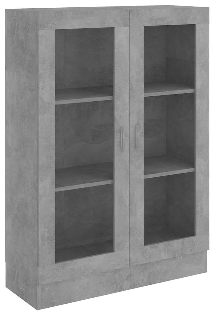 vidaXL Βιτρίνα Γκρι του Σκυροδέματος 82,5 x 30,5 x 115 εκ. Επεξ. Ξύλο