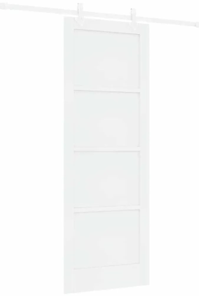 vidaXL Συρόμενη Πόρτα Χειροκίνητος Λευκό 78 x 211 εκ