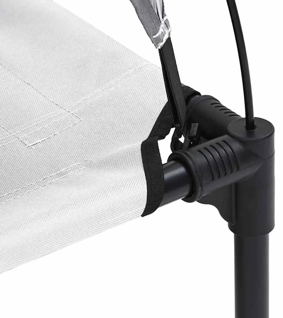 vidaXL Κρεβάτι Σκύλου Ασημί Γκρι 92 x 77 x 82,5 εκ. Ατσάλι