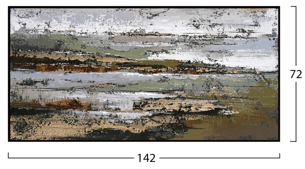 ΠΙΝΑΚΑΣ ΤΟΙΧΟΥ SEDIMENT HM4575.01 ΜΕ ΚΟΡΝΙΖΑ ΜΑΥΡΗ-ΚΑΜΒΑΣ 142x4.5x72Υεκ