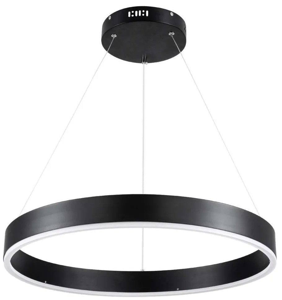 Φωτιστικό Οροφής Venom 61176 Led 45W Φ60cm Black GloboStar Aluminium