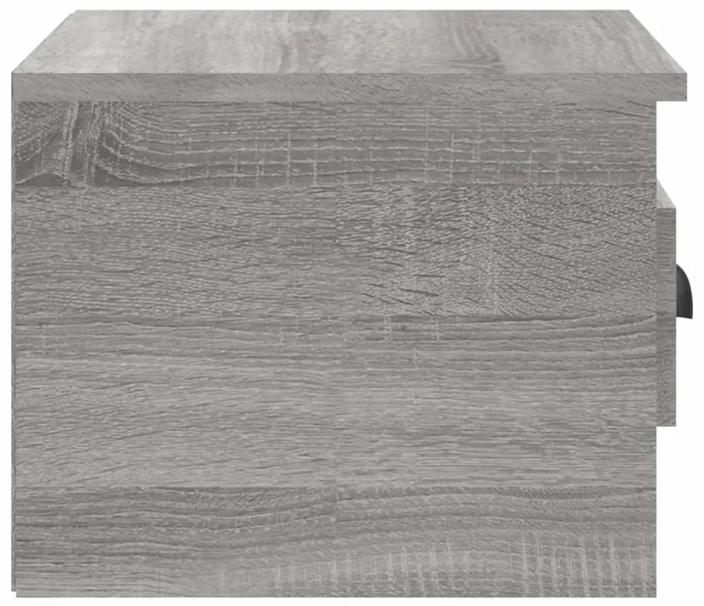 vidaXL Κομοδίνο Επιτοίχιο Γκρι Sonoma 41,5 x 36 x 28 εκ.