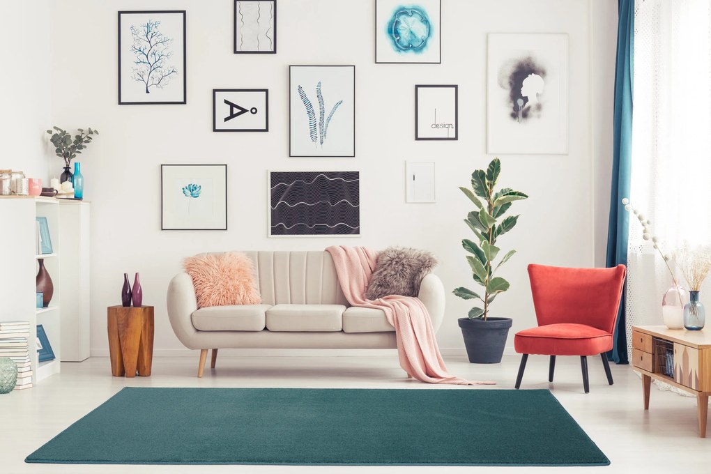 Mοκέτα πράσινο πετρόλ Sweet 83 - Colore Colori 3x4