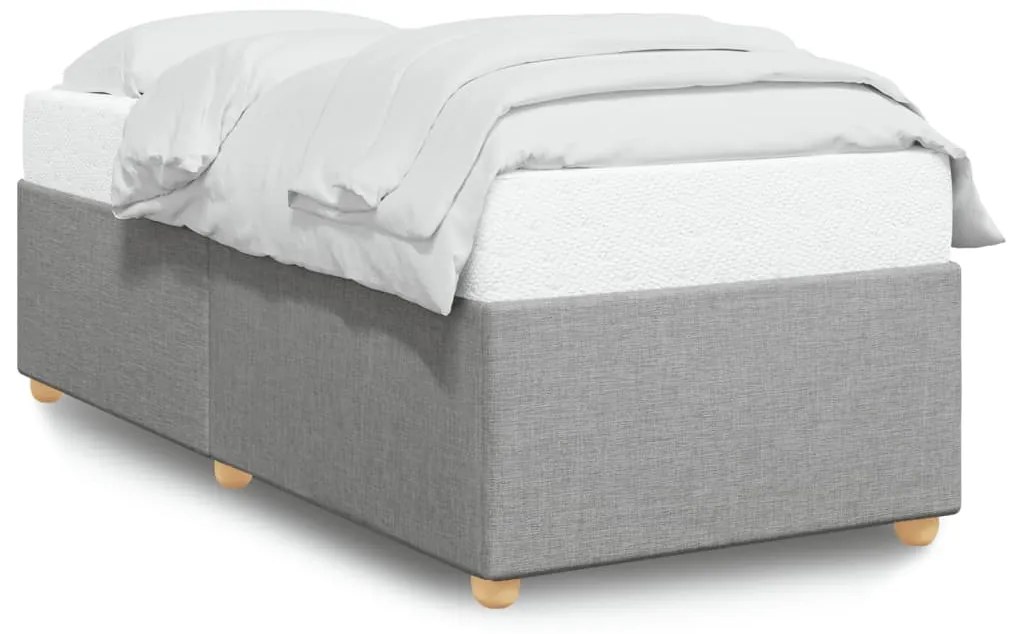 Σκελετός Κρεβατιού Χωρίς Στρώμα Αν. Γκρι 100x200 εκ. Υφασμάτινο