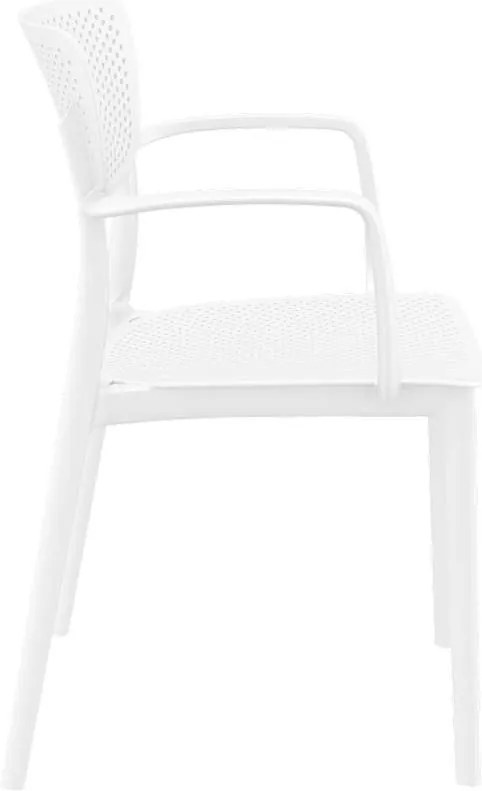 Πολυθρόνα Πολυπροπυλενίου Loft White 54X53X82εκ.