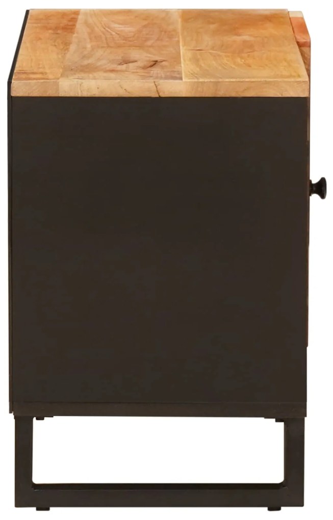 vidaXL Ντουλάπι TV με ράφι Καφέ 80 x 31,5 x 46 cm Στερεό ξύλο μάνγκο