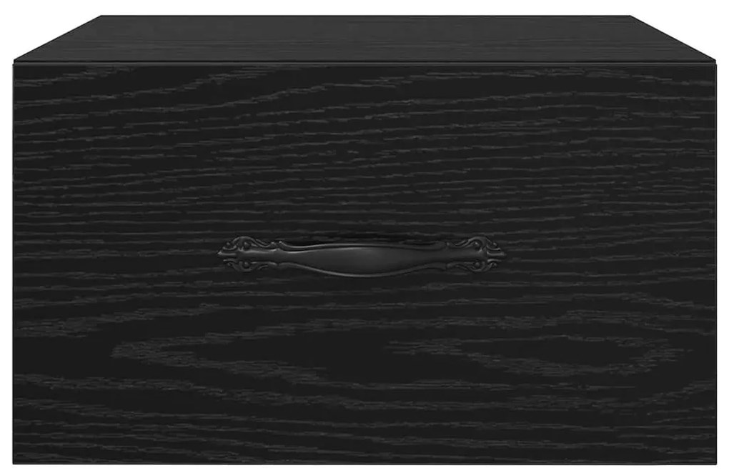 vidaXL Κομοδίνο Μαύρη δρυς 35 x 35 x 20 εκ Επεξεργασμένο ξύλο