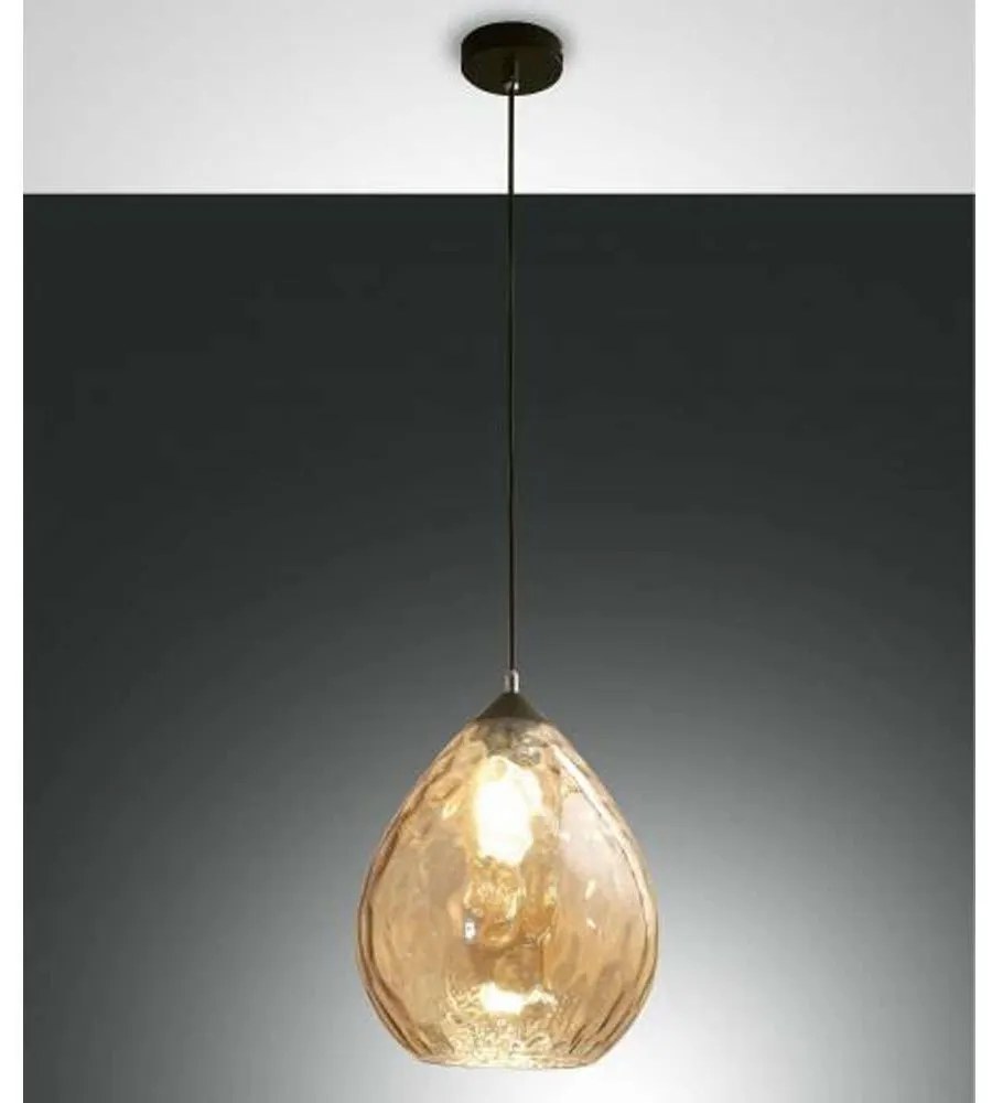 Φωτιστικό Οροφής Smart Gisella 3518-45-125-01 Φ26x30cm 1xE27 60W Amber Fabas Luce