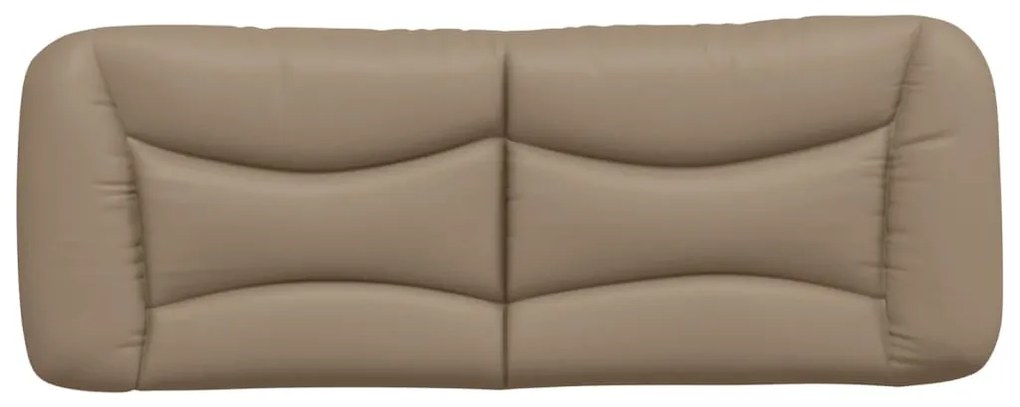 vidaXL Μαξιλάρι για Κεφαλάρι Hvar Καπουτσίνο 140 εκ. από Συνθετικό Δέρμα