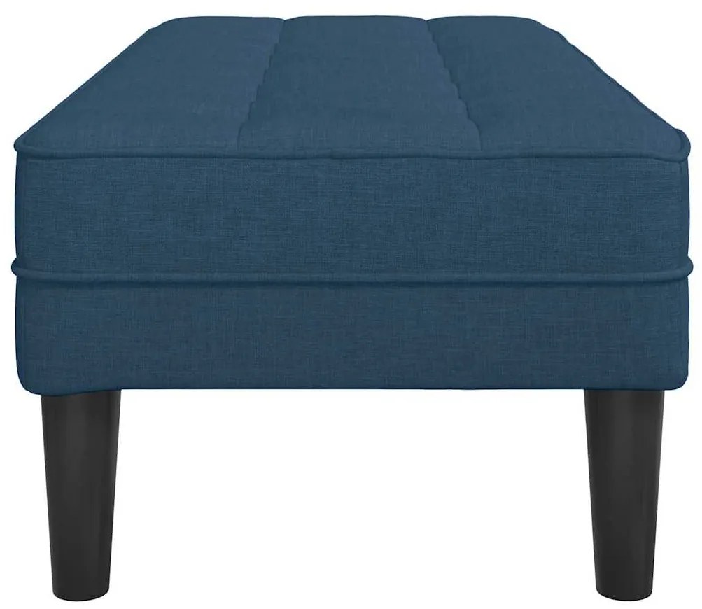 vidaXL παγκάκι με μαξιλάρι Μπλε 113 x 57 x 39 εκ. ύφασμα