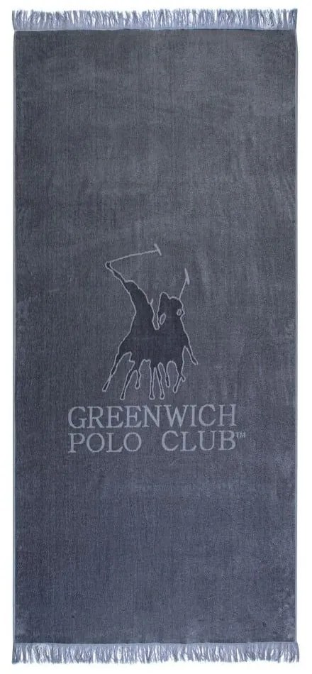 Πετσέτα Θαλάσσης 3621 Grey Greenwich Polo Club Θαλάσσης 70x170cm 100% Cotton