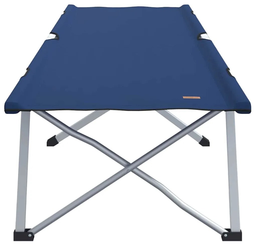 vidaXL Αναδιπλούμενο Κρεβάτι Κάμπινγκ Μπλε 194 x 62,5 x 42,5 εκ