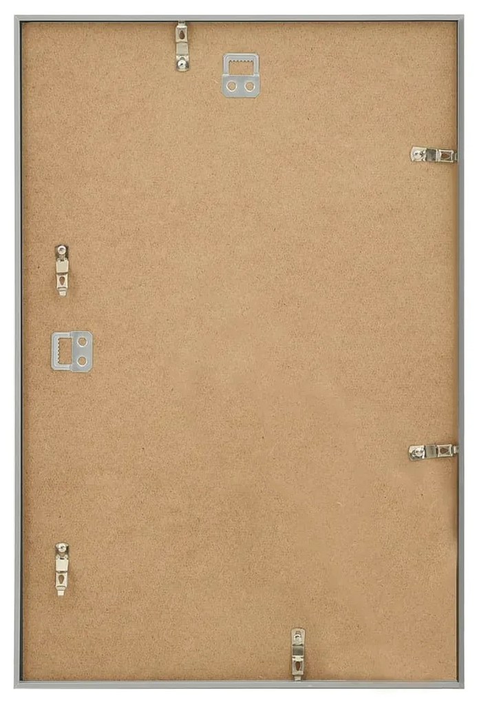 vidaXL Κορνίζες Κολάζ για Τοίχο 3 τεμ. Ασημί 42 x 59,4 εκ. MDF