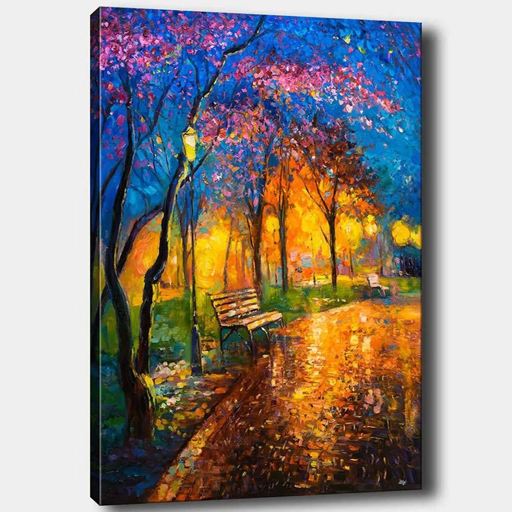 Πίνακας Καμβάς 529TCR1629 50x70cm Multi Wallity Κάθετοι Ξύλο, Καμβάς