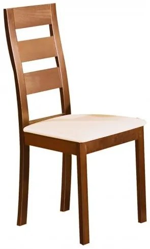 MILLER καρέκλα Οξυά Honey Oak/PVC Εκρού 45x52x97 cm Ε782,1