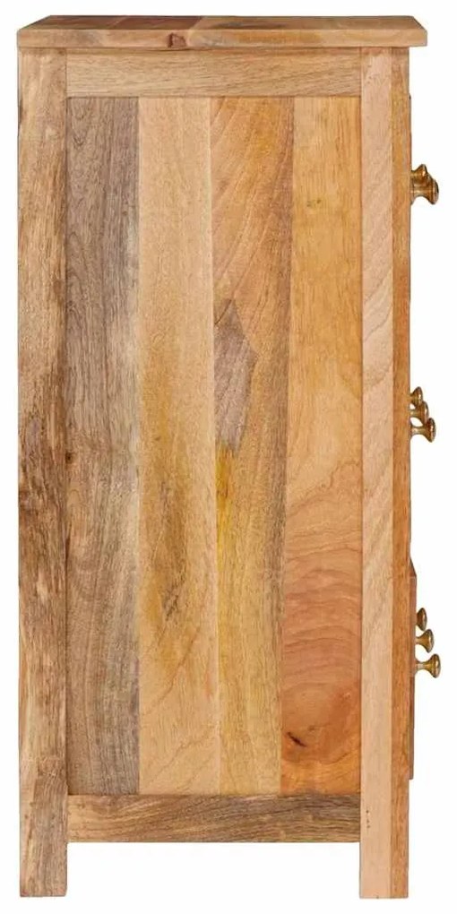 vidaXL Πλαϊνό γραφείο Καφέ 55 x 35 x 75 εκ Μασίφ ξύλο μάνγκο