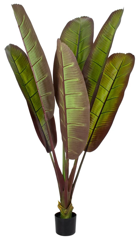 GloboStar® Artificial Garden BLOODY BANANA TREE 20117 Τεχνητό Διακοσμητικό Φυτό Αιματόφυλλη Μπανανιά - Μπανανόδεντρο Υ160cm