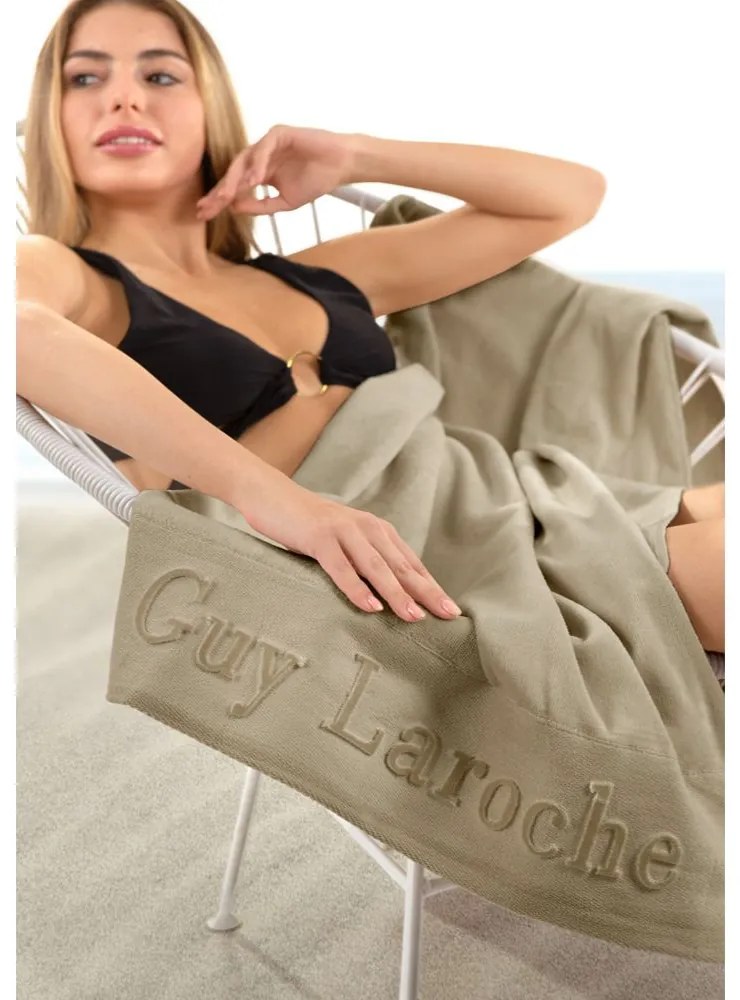 Πετσέτα Θαλάσσης Varadero Khaki Guy Laroche Θαλάσσης 80x170cm 100% Βαμβάκι