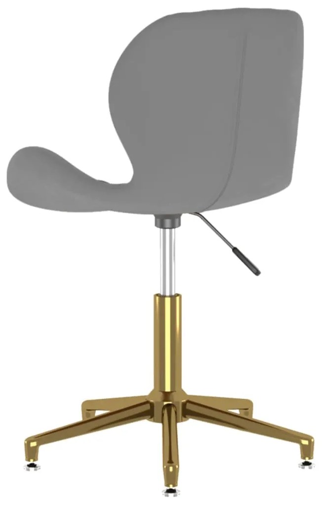 vidaXL 335041  Swivel Dining Chair Dark Grey Velvet