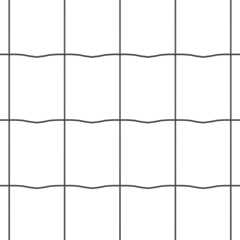vidaXL Euro Fence Γκρι 0.4x10 μ Σίδηρος
