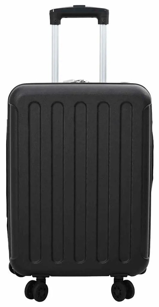 vidaXL Βαλίτσα με κλειδαριά Μαύρο 34 x 23 x 55.5 εκ. ΑΒΣ Πλαστικό