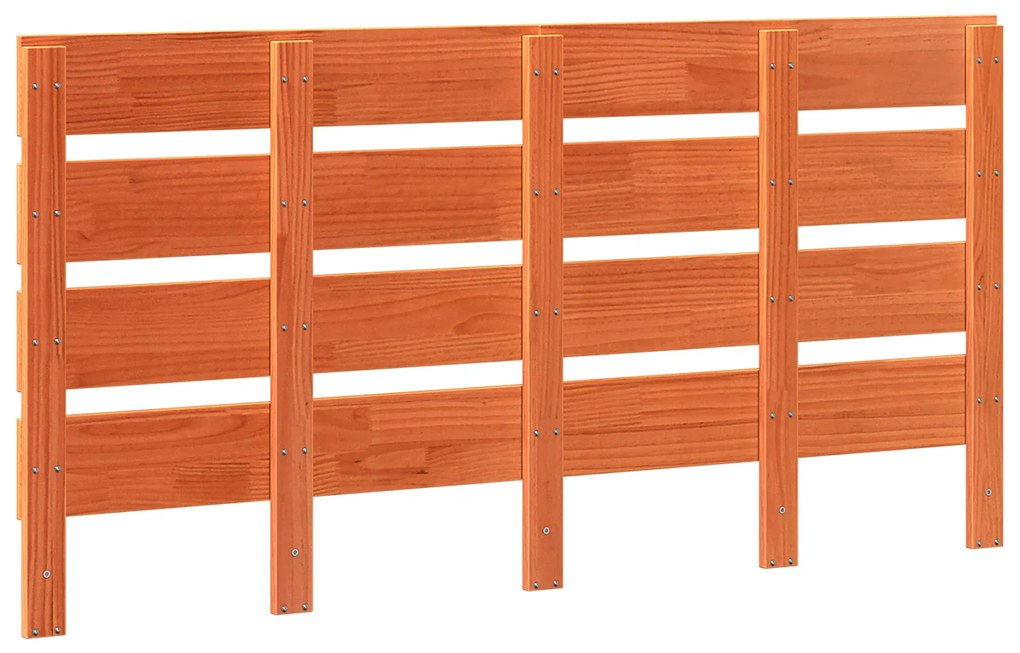 vidaXL Κεφαλάρι Καρυδί 160 εκ Solid Wood Πεύκο