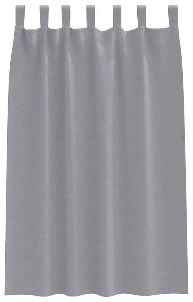 vidaXL Κουρτίνες 2 pcs Ανοιχτό γκρι 175x140εκ. Πολυεστέρας