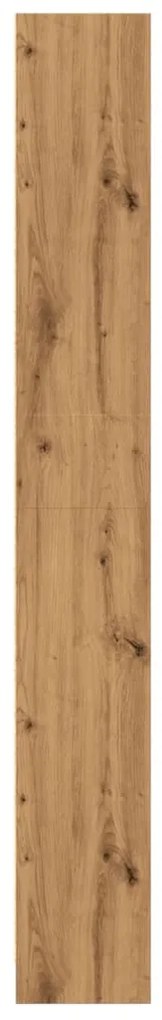 vidaXL Βιβλιοθήκη Αρτισιανή Δρυς 60x24x176 εκ. από Επεξεργασμένο Ξύλο