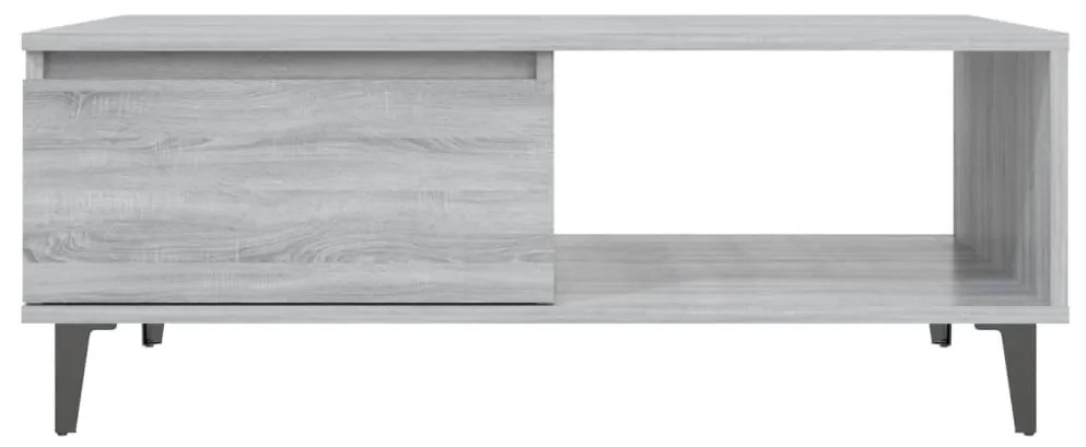 vidaXL Τραπεζάκι Σαλονιού Γκρι Sonoma 90x60x35 εκ. Επεξεργασμένο Ξύλο