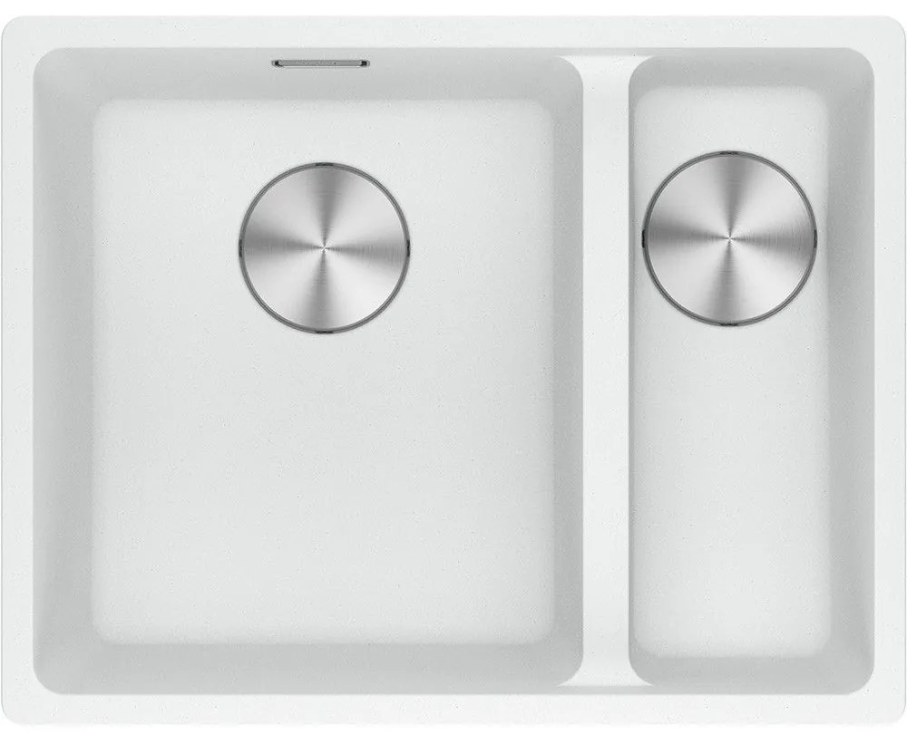 Franke Maris Bowl MRG 260/160-34-15 ΜΔ Polar White Υποκαθήμενος Γρανιτένιος Νεροχύτης 60cm