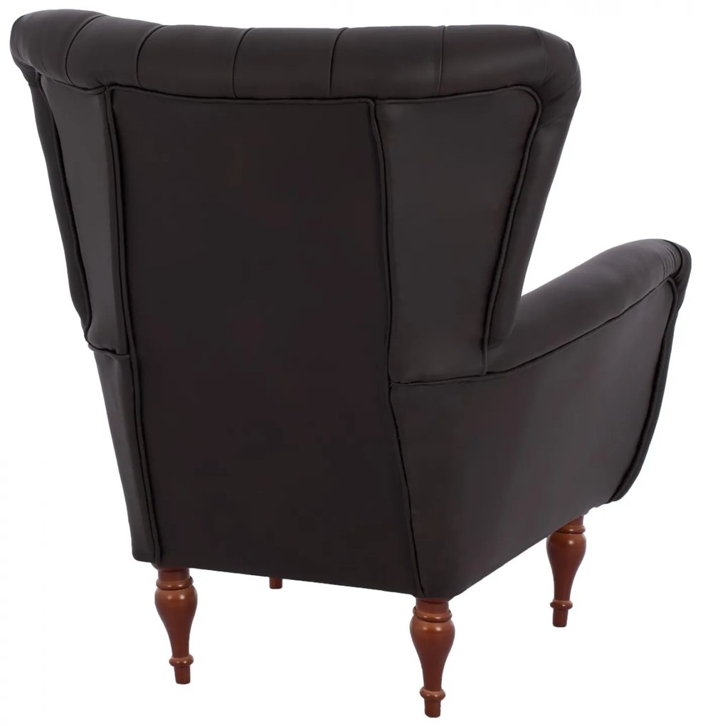 ΠΟΛΥΘΡΟΝΑ ΜΠΕΡΖΕΡΑ Τ. CHESTERFIELD ΣΕ ΧΡΩΜΑ ΚΑΦΕ  87x88x100 εκ. 87x88x100 εκ.